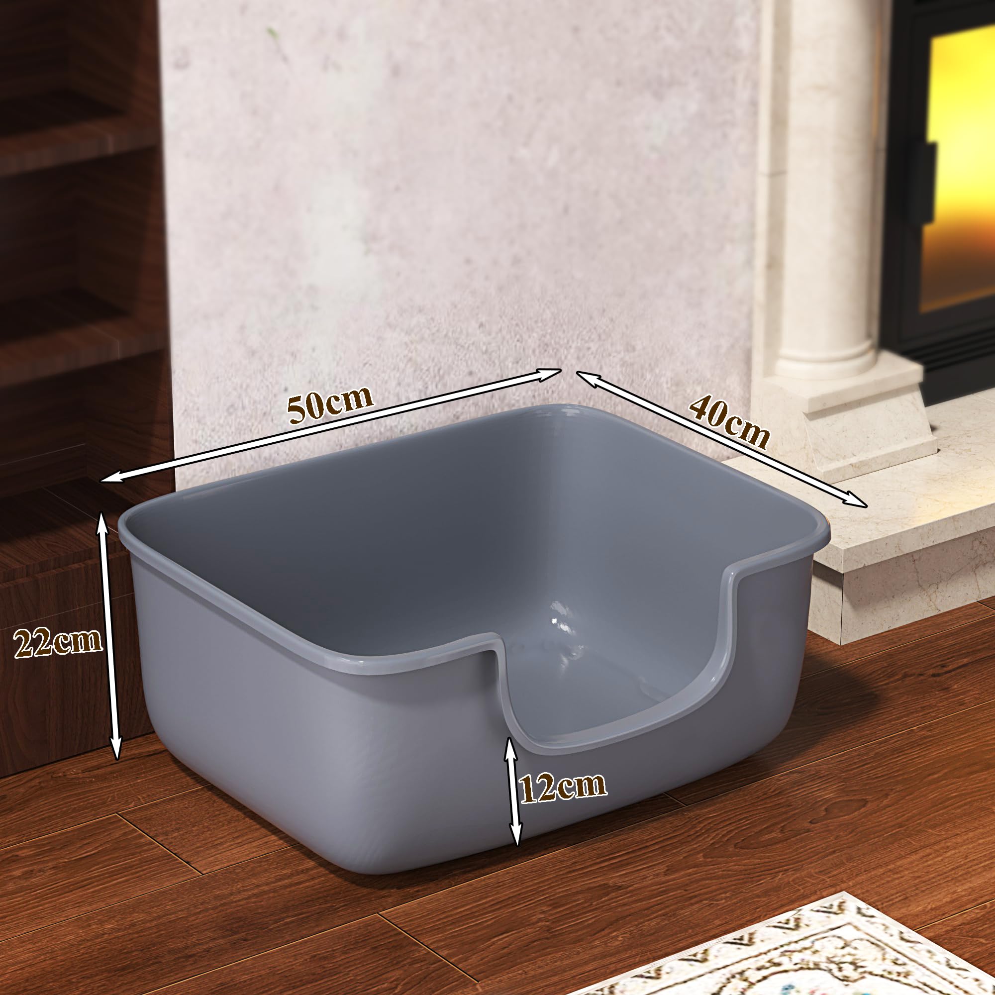 AVIUIA cat litter box anti-splash feature helps keep nearby surfaces tidy during use.