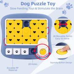 AVOAR dog puzzle toy large purple interactive play supports slow, engaging feeding sessions.