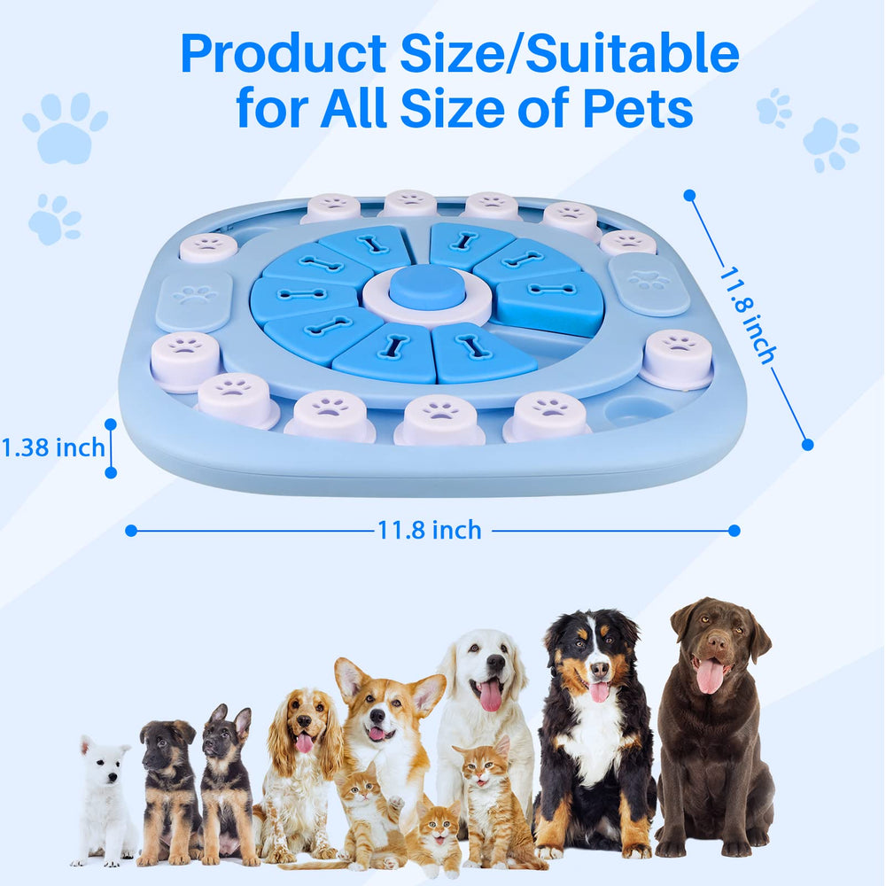 AVOAR Puzzle Feeder dog toy non-slip-pads keep the bowl steady.