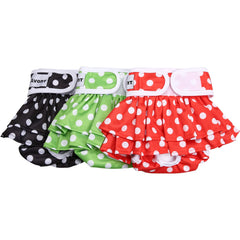 Avont 3-pack washable dog diapers pack front view for quick purchase and fit awareness