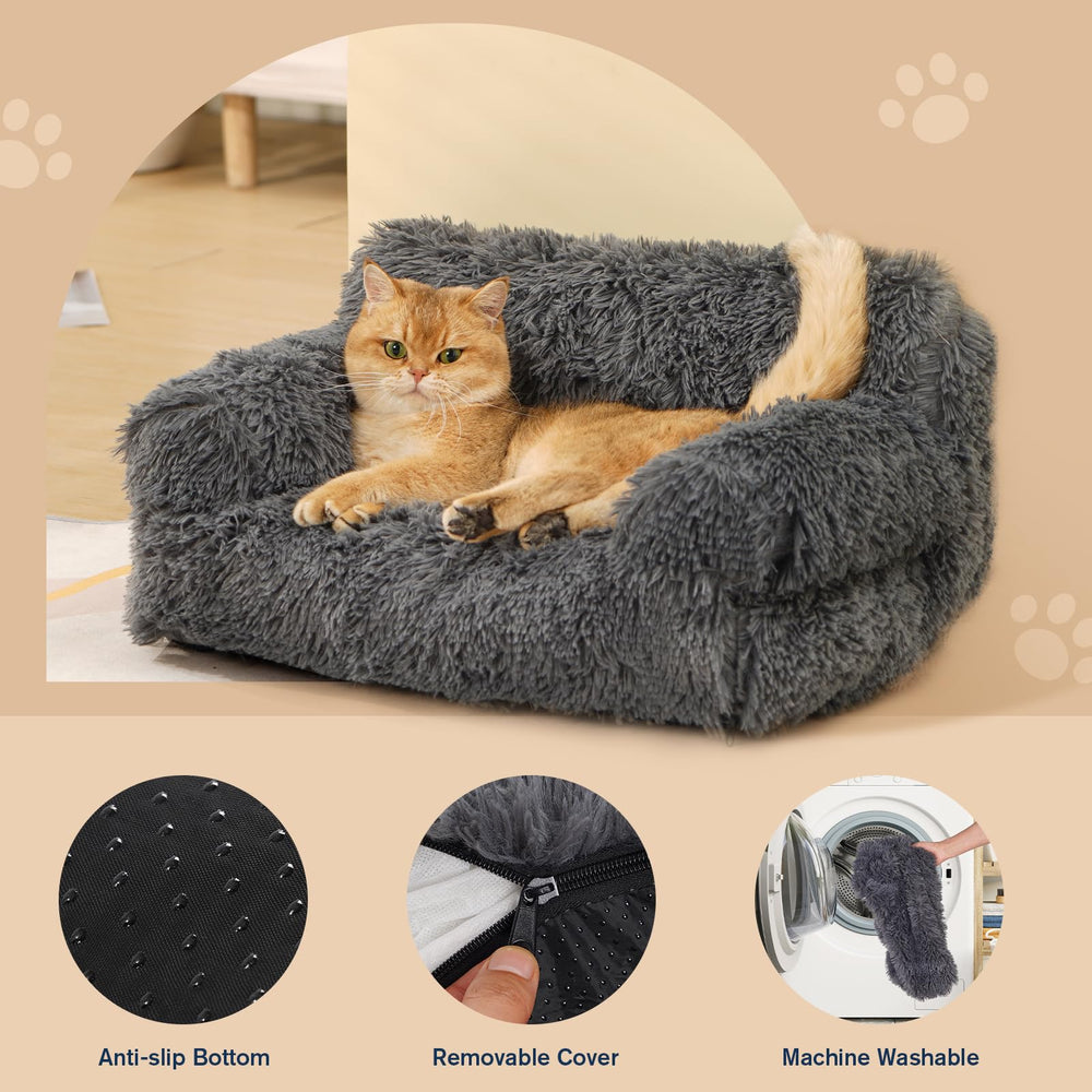 Avont Cat Couch Bed non-slip-bottom close-up shows stable placement on floors