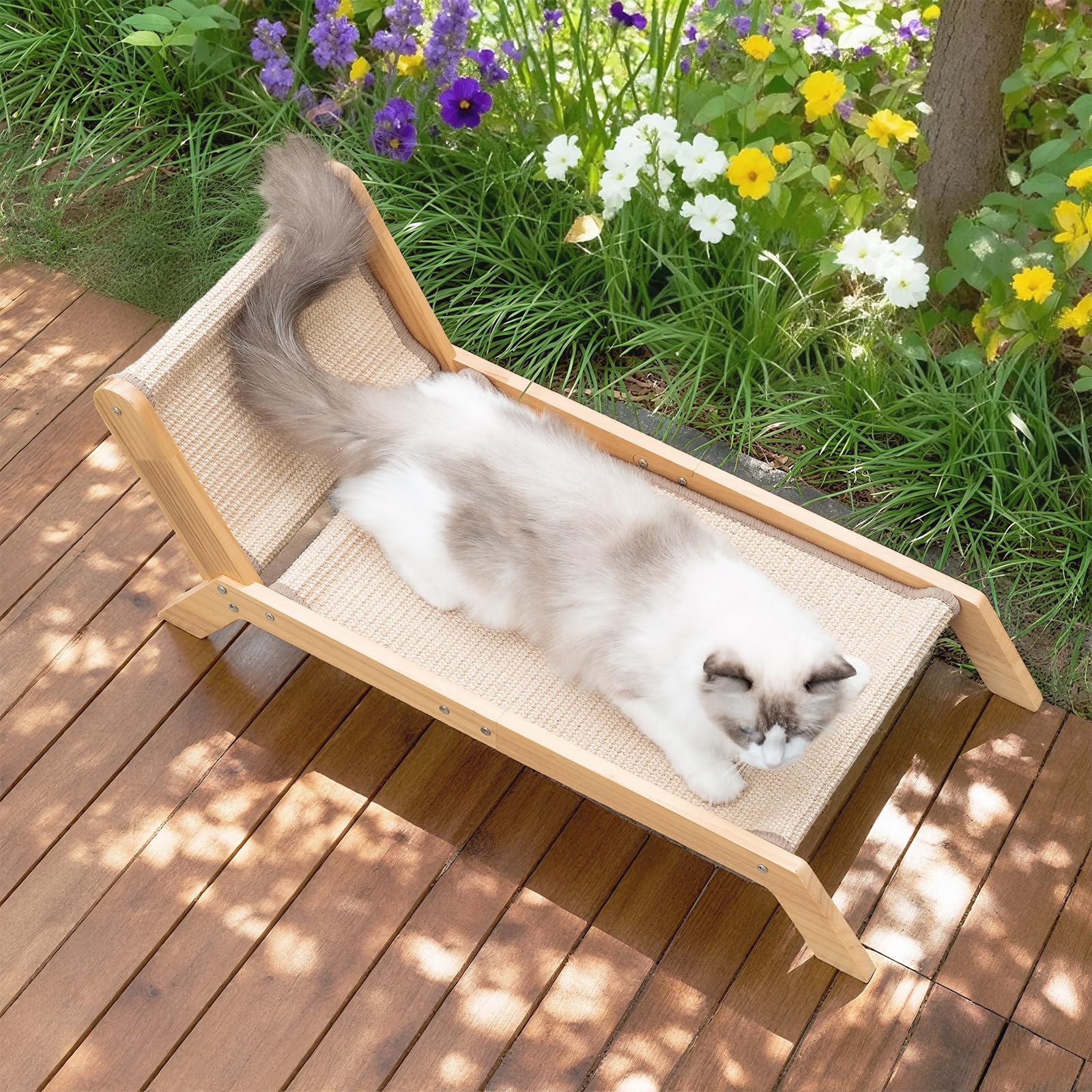 Avont Cat Scratcher Bed furniture protection redirects scratches from sofas.