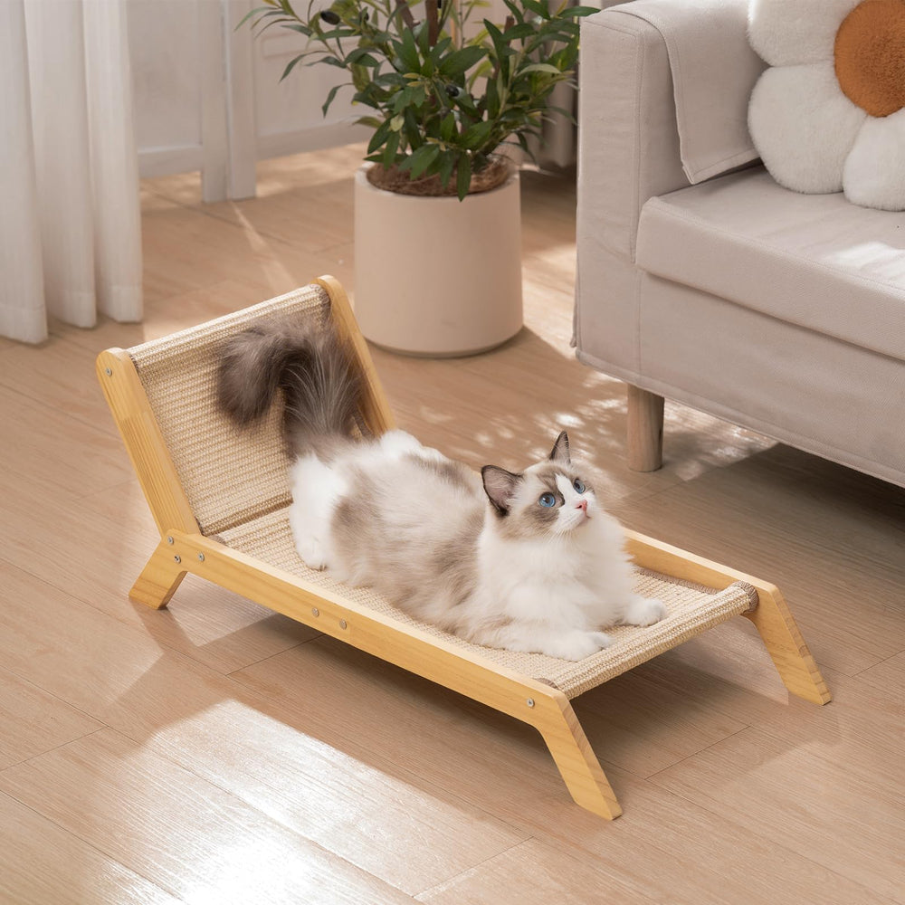 Avont Cat Scratcher Bed natural sisal material supports healthy scratching.