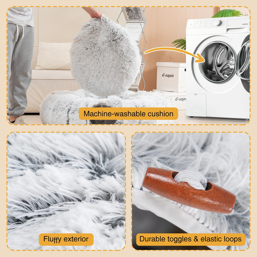 Avont cat tunnel bed washable cushion ensures easy cleaning after playtime