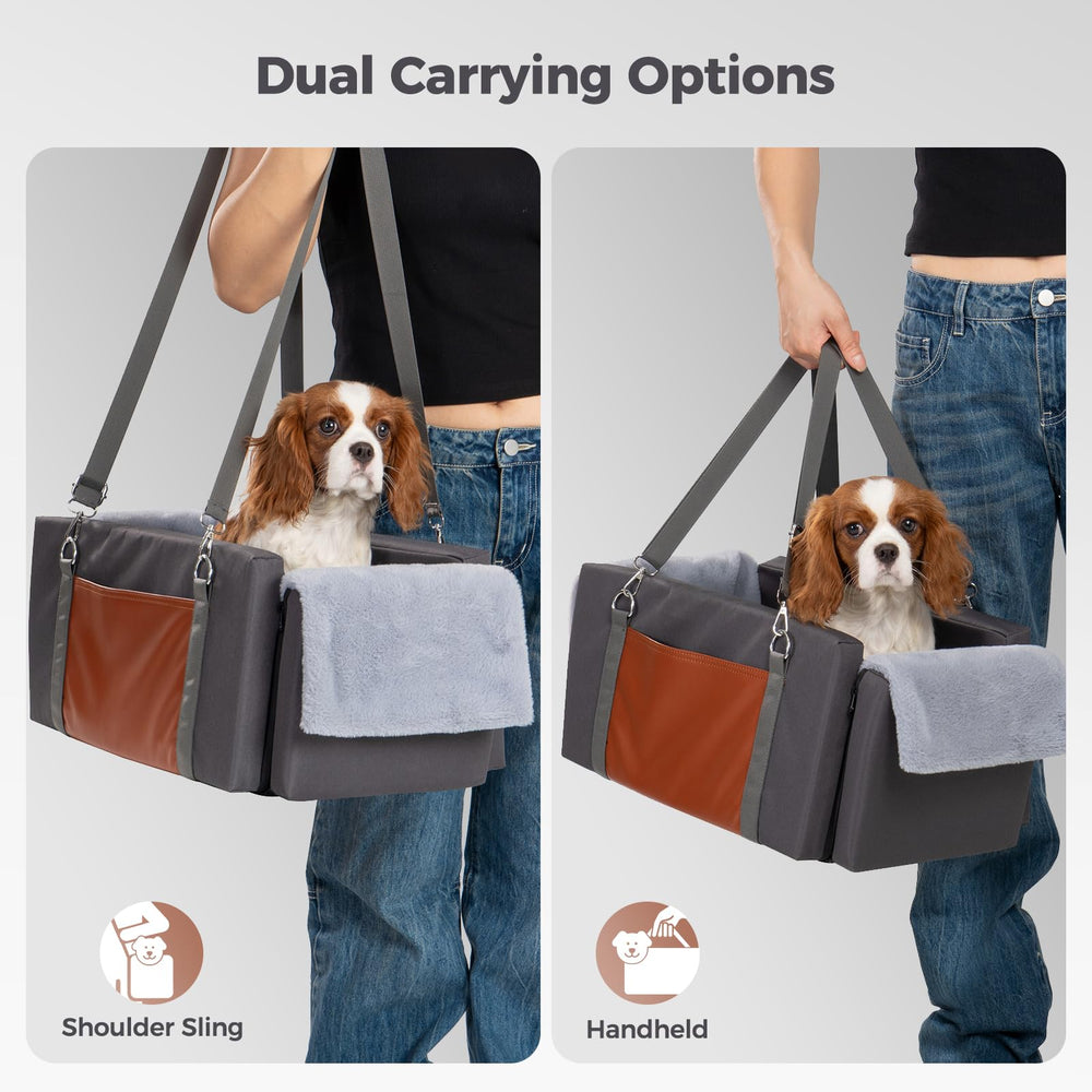 Avont dog seat is machine-washable for quick odor removal after trips
