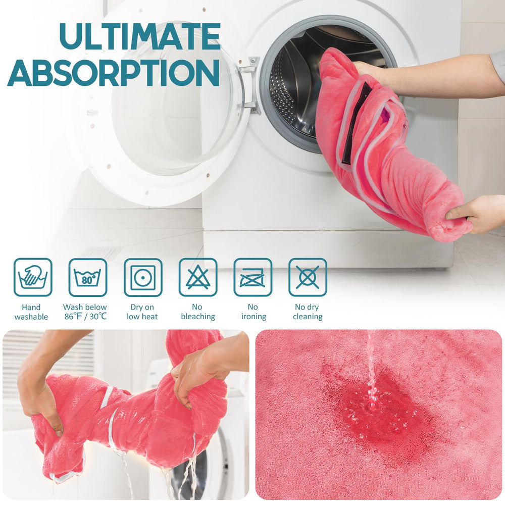 Avont Dog Bathrobe XXL machine washable and dryer safe for easy care.