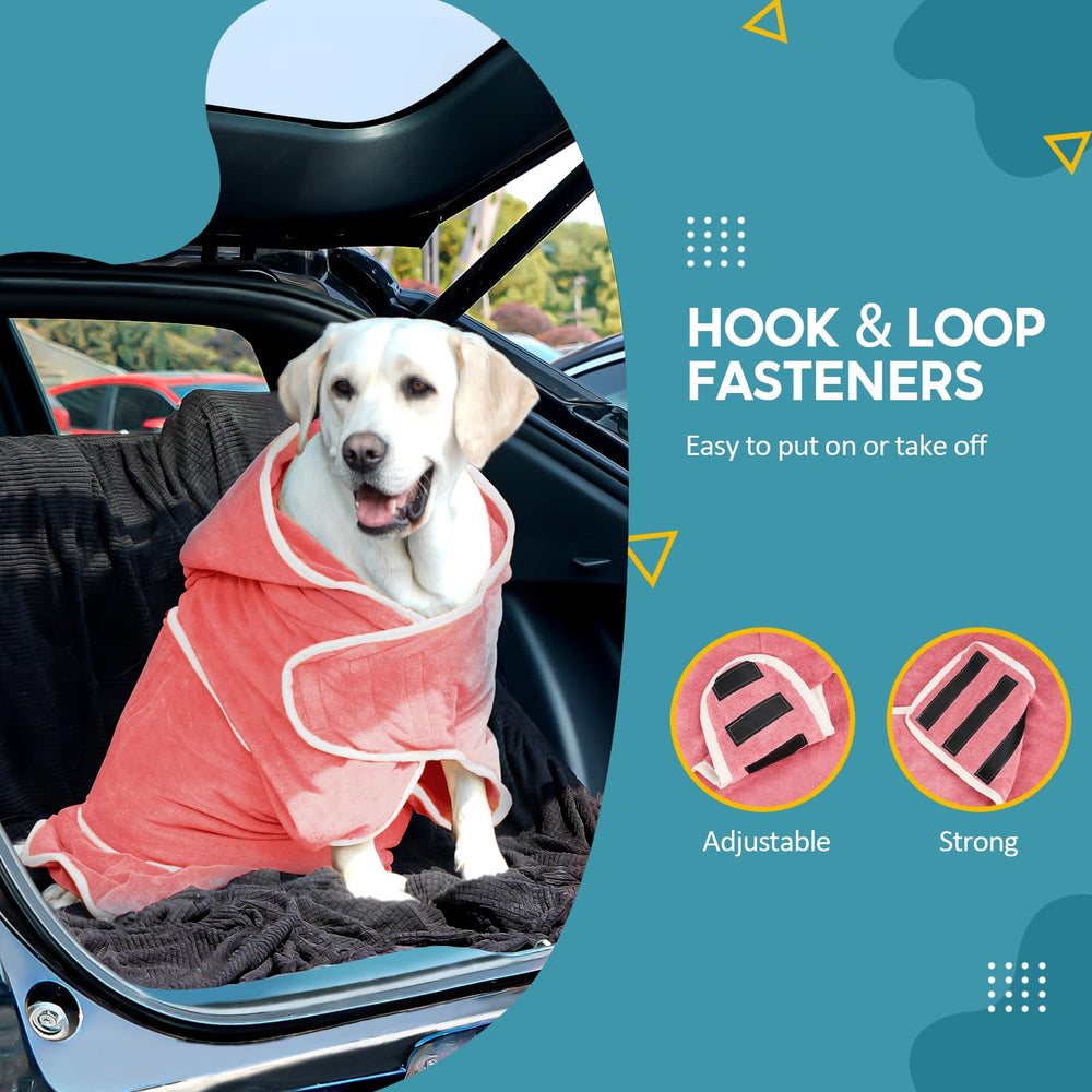 Avont Dog Bathrobe XXL warm interior for chilly walks.