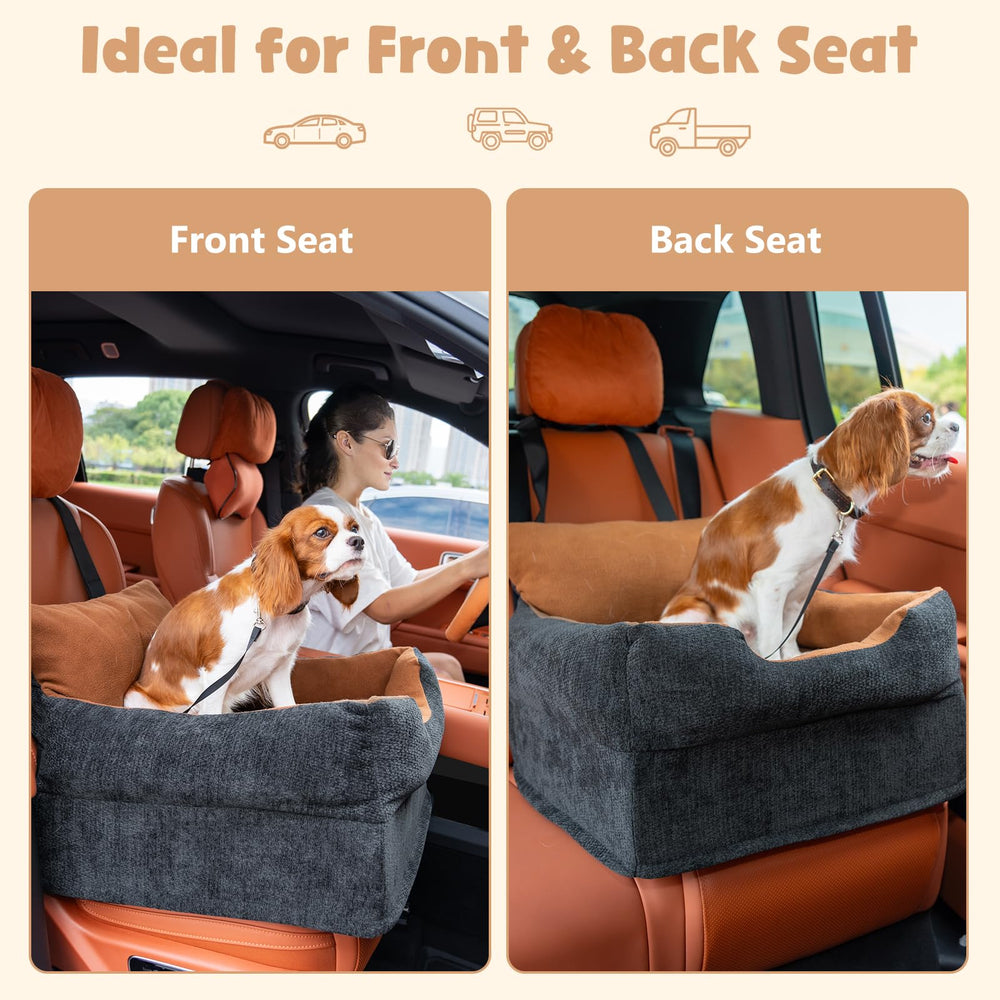 Avont Dog Car Booster Seat removable cover enables easy cleaning.
