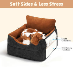 Avont Dog Car Booster Seat secure strap keeps pets safe on most seats.