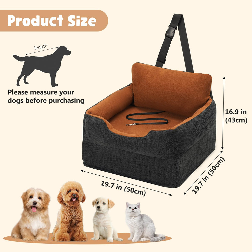 Avont Dog Car Booster Seat washable cover keeps it fresh between trips.