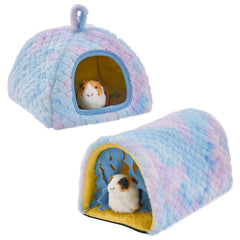 Avont guinea pig hideout bed blue offers cozy, secure resting space.