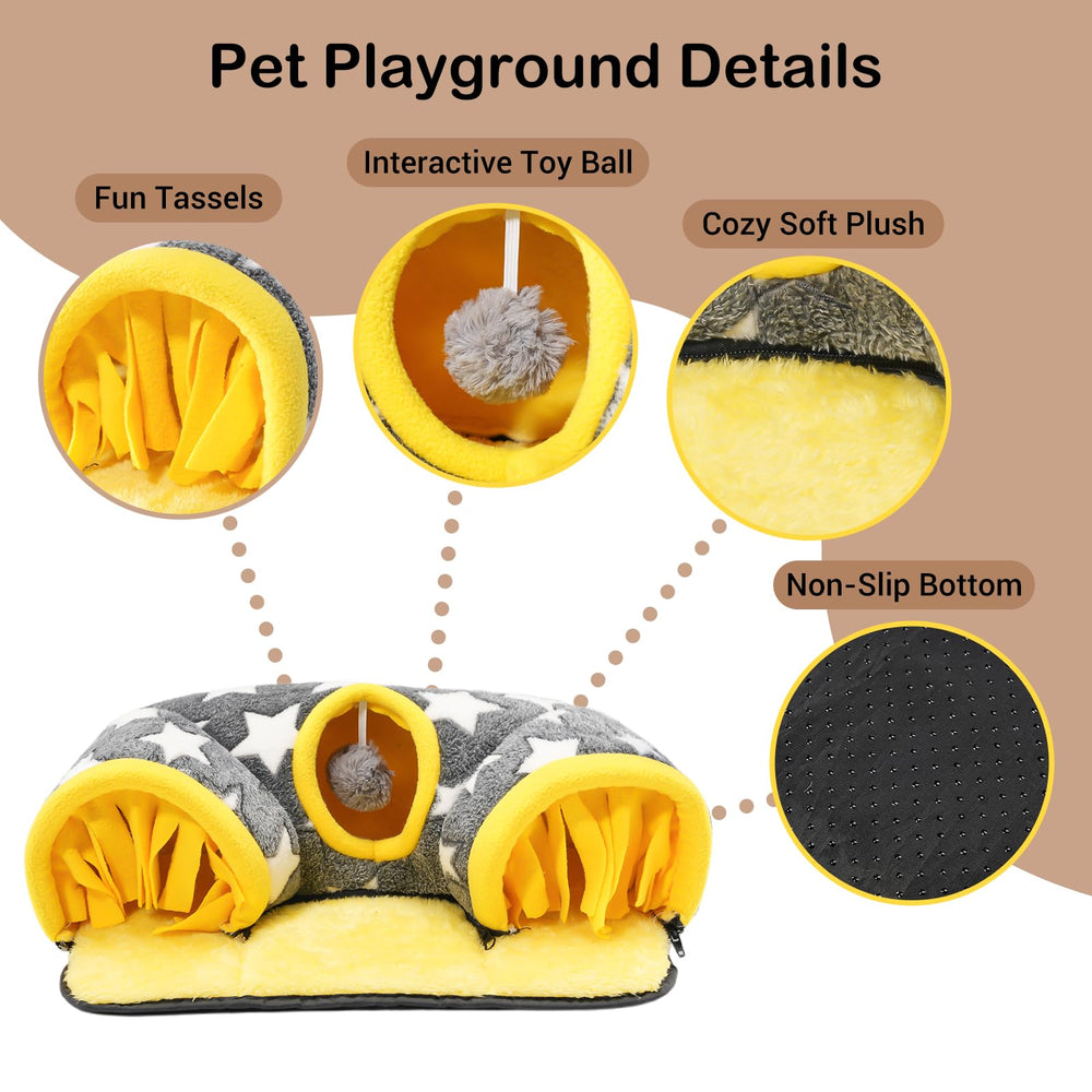 Avont Guinea Pig Hideout Tunnel fringe entrance detail supports natural hiding and play