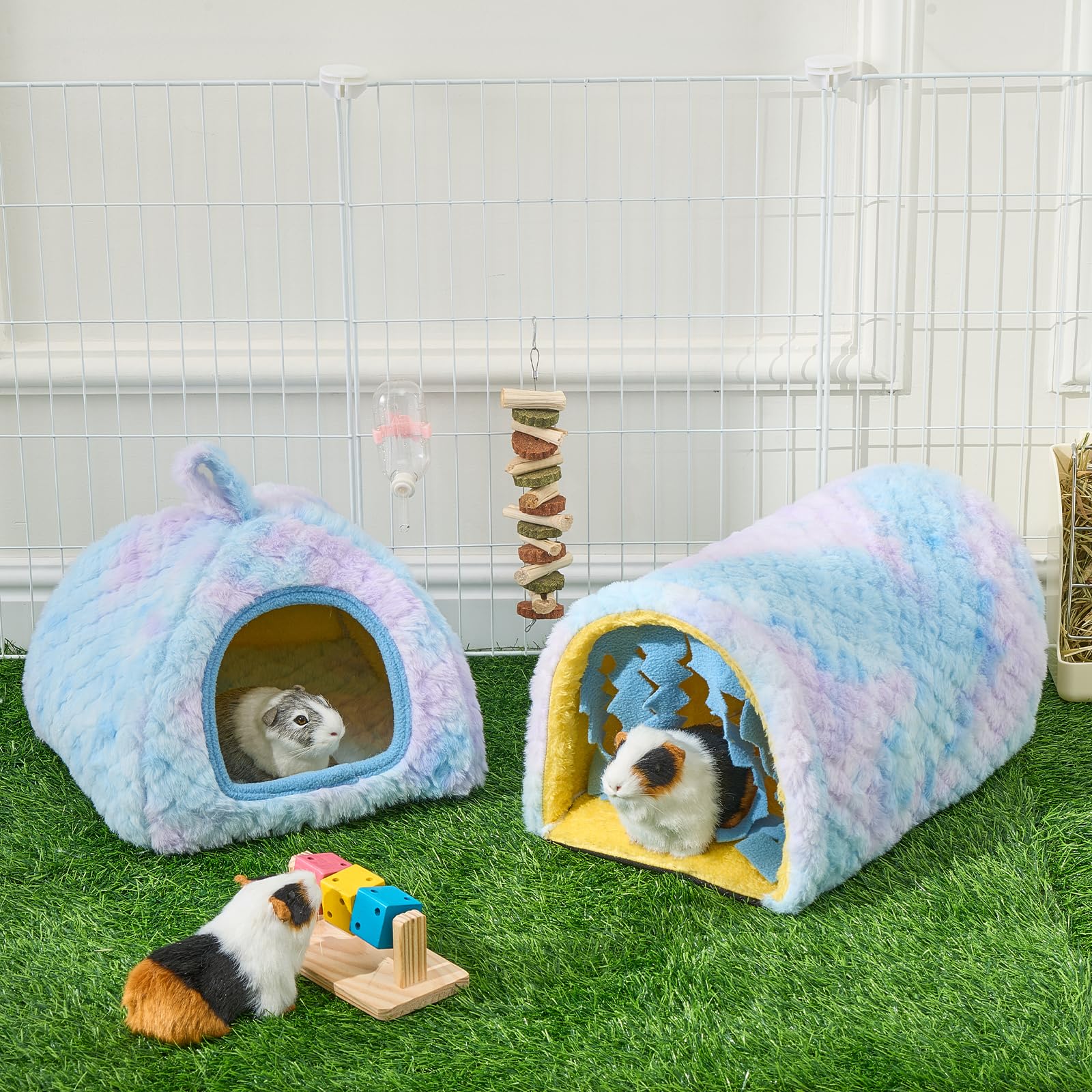 Avont guinea pig tunnel blue enables playful exploration through connected spaces.