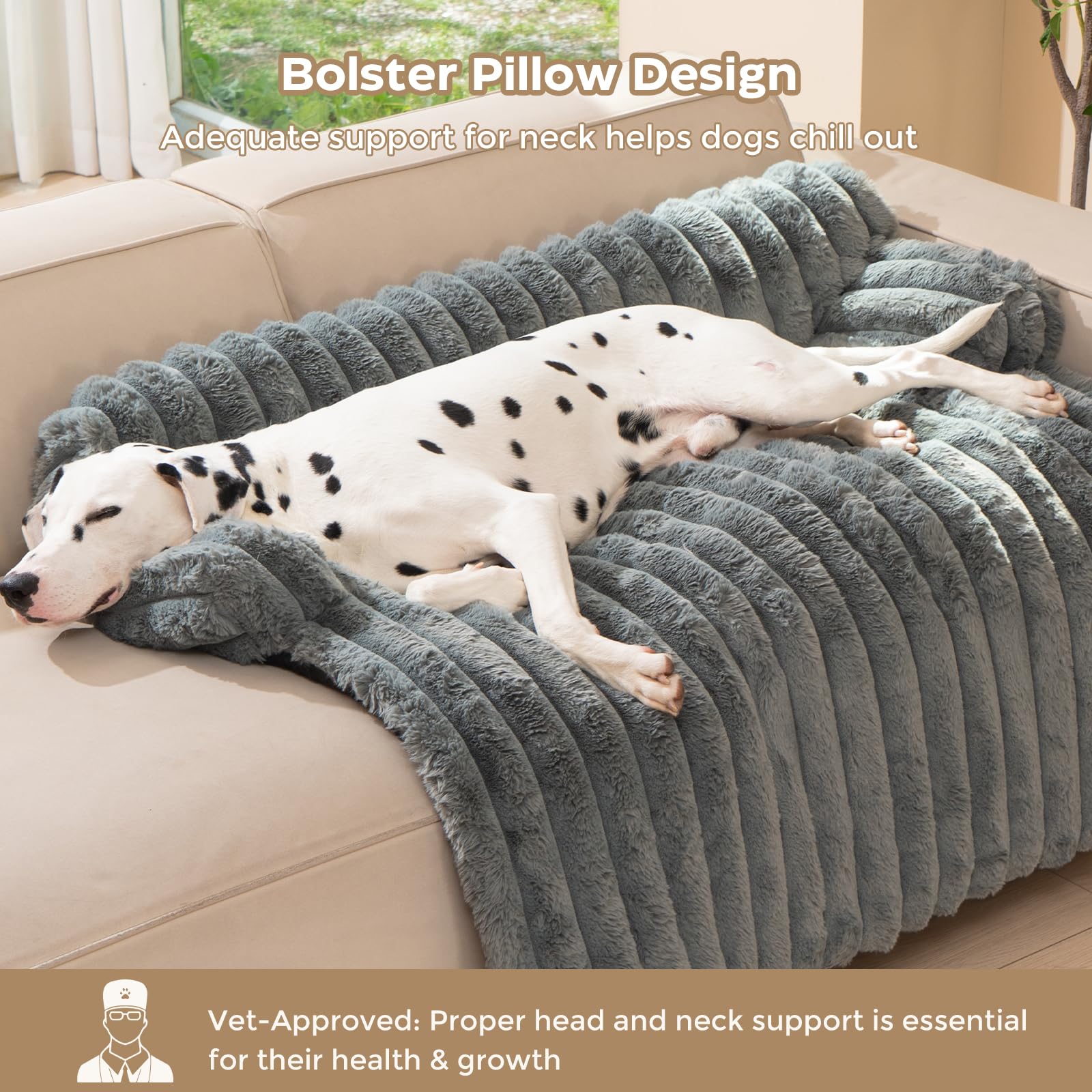 Avont warm fluffy topper shows plush texture for calming naps.