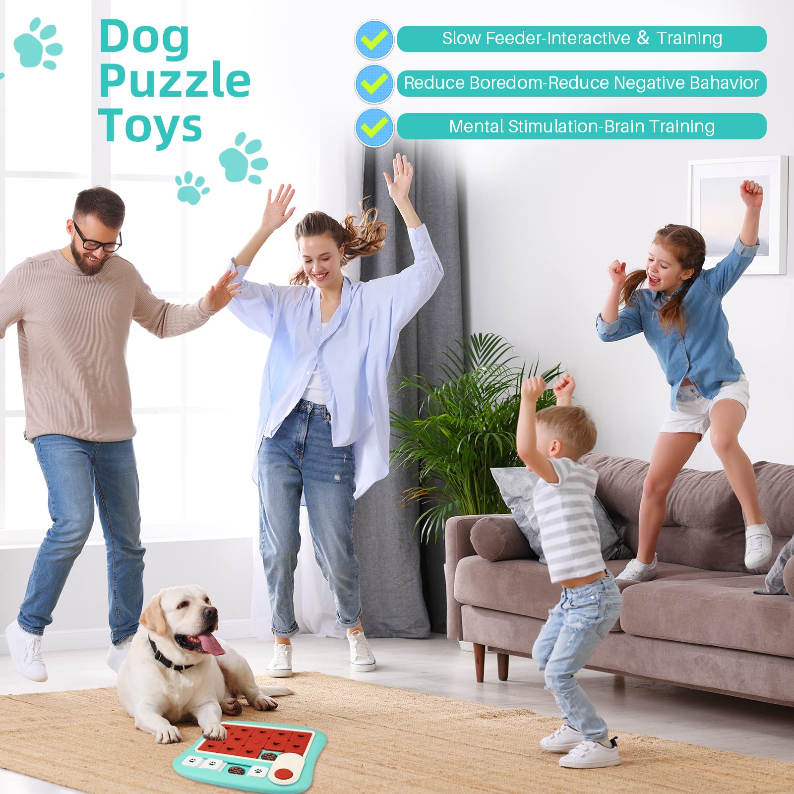 AVOAR large dog puzzle toy dishwasher-safe for easy cleaning.