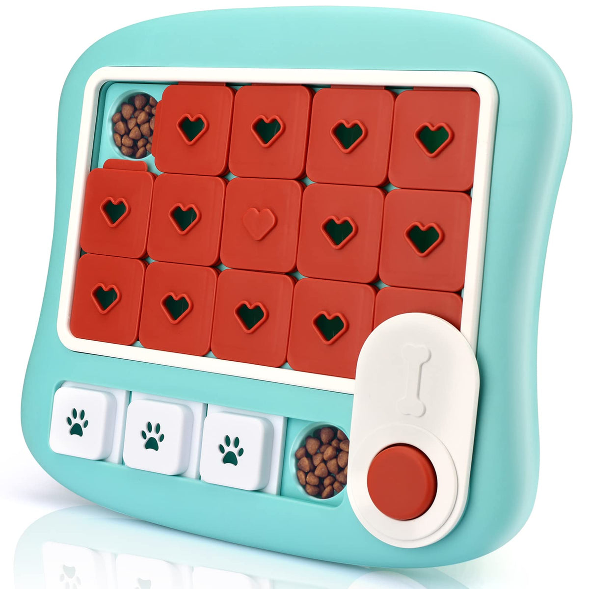 AVOAR large dog puzzle toy mint green front view for enrichment.
