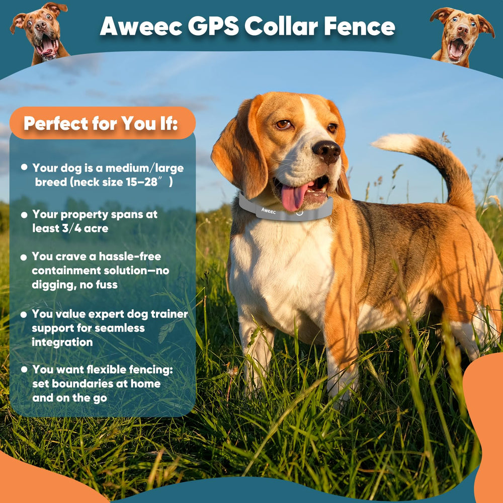 Aweec GPS Fence battery indicator shows up to 48 hours of use on a single charge for adventures.