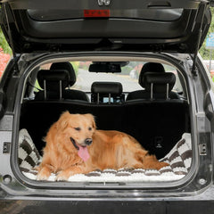 Awjcsv dog bed soft flannel creates comfy travel rest for pets