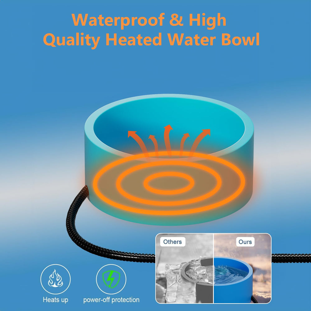 AWLYLNLL 108-ounce capacity supports multiple pets outdoors.