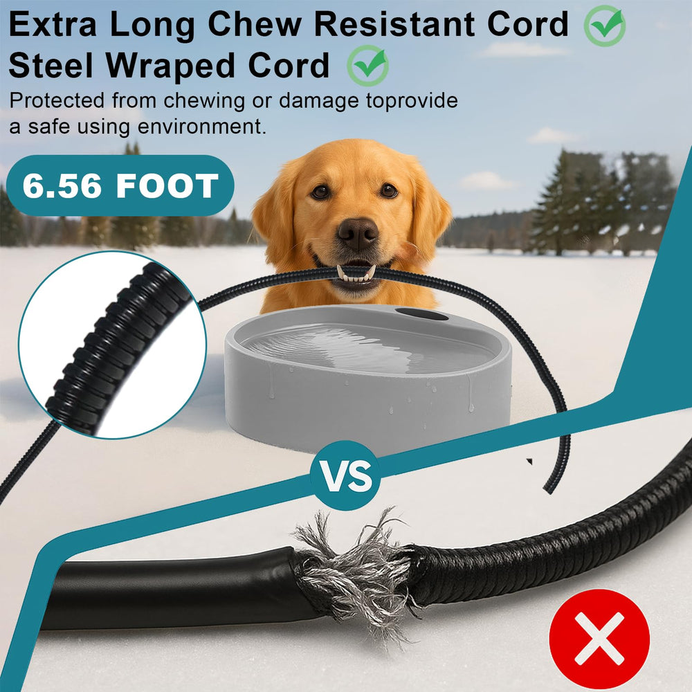 AWLYLNLL 6.56-foot cord offers flexible placement options outside.