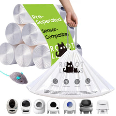 AWoHH 180-tear-free bulk-pack bags for automatic litter boxes and odor control