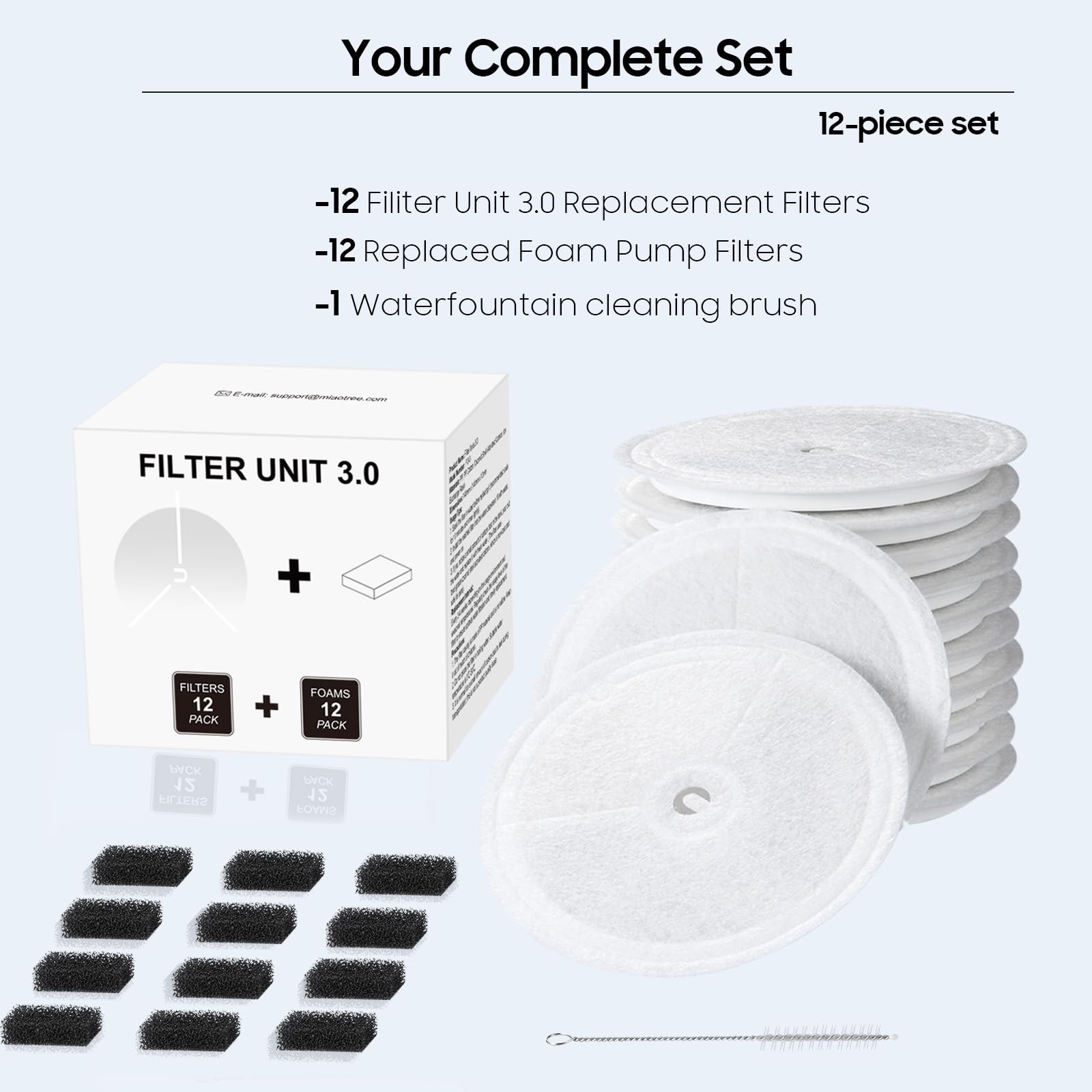 AWoHH filter unit 3.0 foam pump filter replacement keeps fountain flow steady.