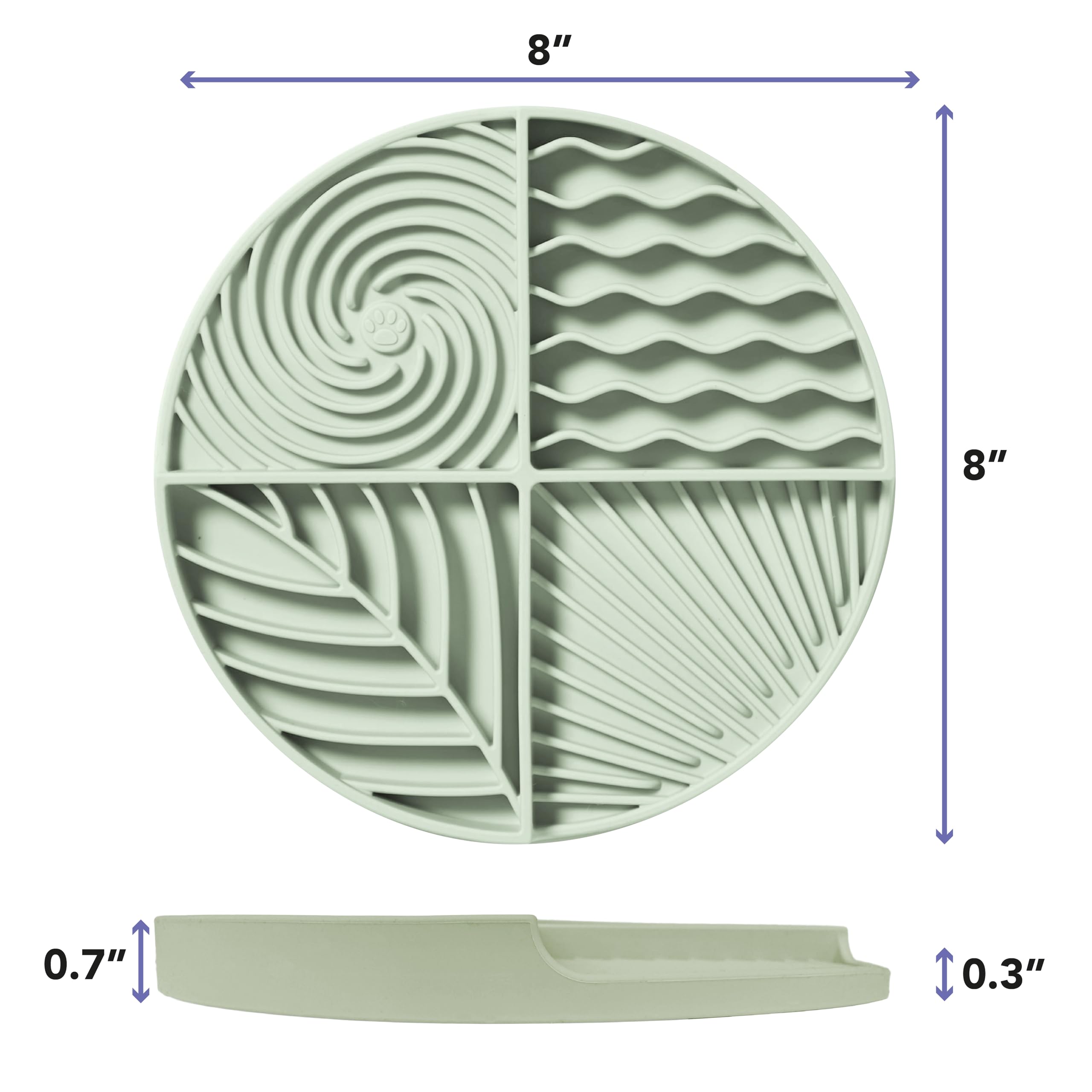Awoo Paradise slow-feeder with mixed-depth grooves offers engaging meals.
