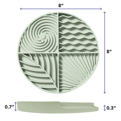 Awoo Paradise slow-feeder with mixed-depth grooves offers engaging meals.