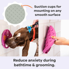 Awoo Paradise suction cups secure the mat on tile or tub surfaces.