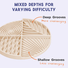 Awoo Paradise textured grooves show multi-depth challenge for pets.