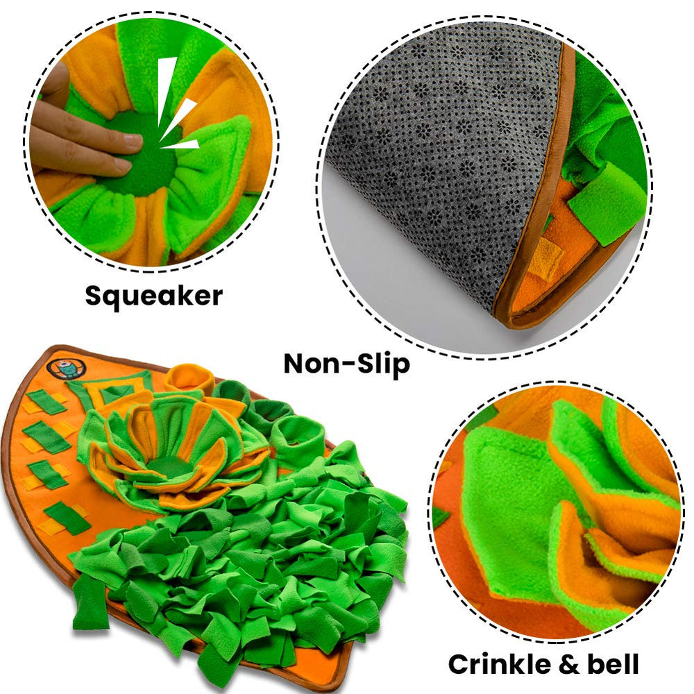 AWOOF snuffle mat for dogs: nosework play and mental engagement during feeding
