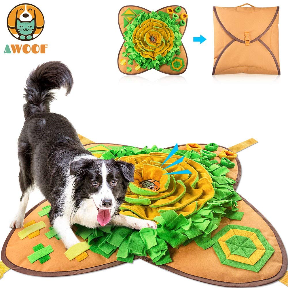 AWOOF snuffle mat is machine washable for easy cleaning.