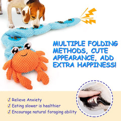 AWOOF Hermit Crab Shell Detail with squeaker entices dogs to explore and stay engaged.