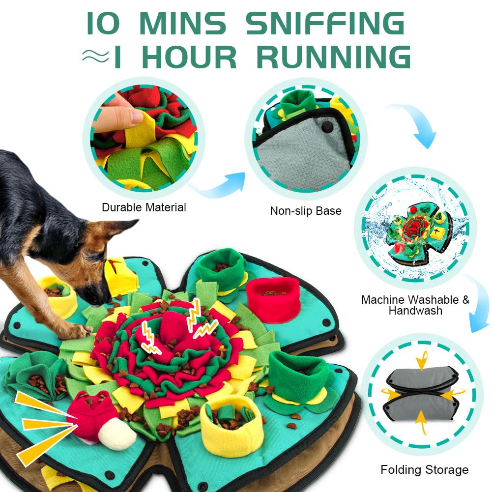 AWOOF snuffle mat durable non-toxic materials ensure safe play