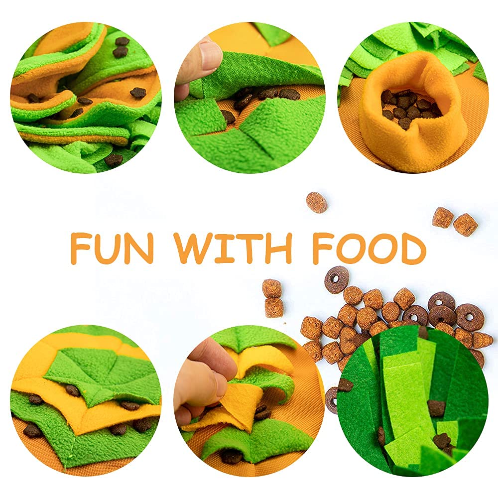 AWOOF Snuffle Mat squeaker under logo image signals extra sensory cues for dogs.