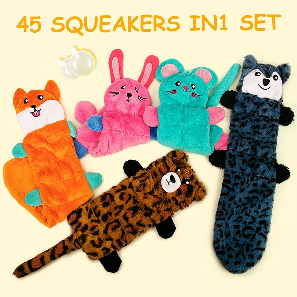 AWOOF squeaky dog toy with nine squeakers for interactive fetch sessions.