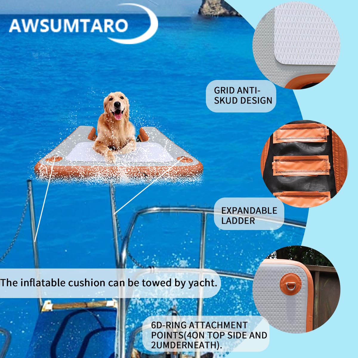 awsumtaro boat dock setup suited for floating pier use.