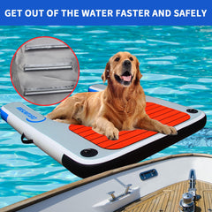 awsumtaro dog-pet-ramp for easy access on pools, lakes, or boats