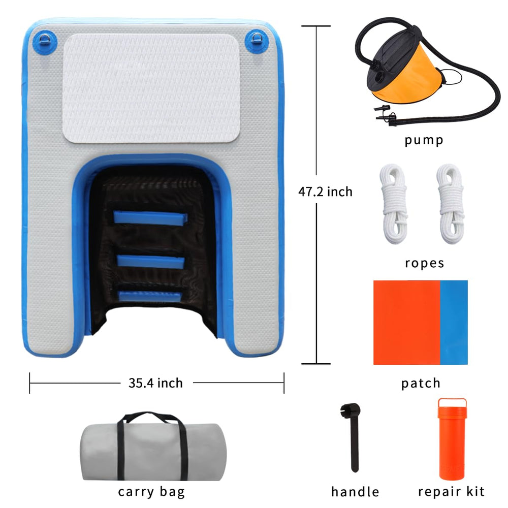 awsumtaro foot pump inflates quickly easing setup for beach and boat adventures