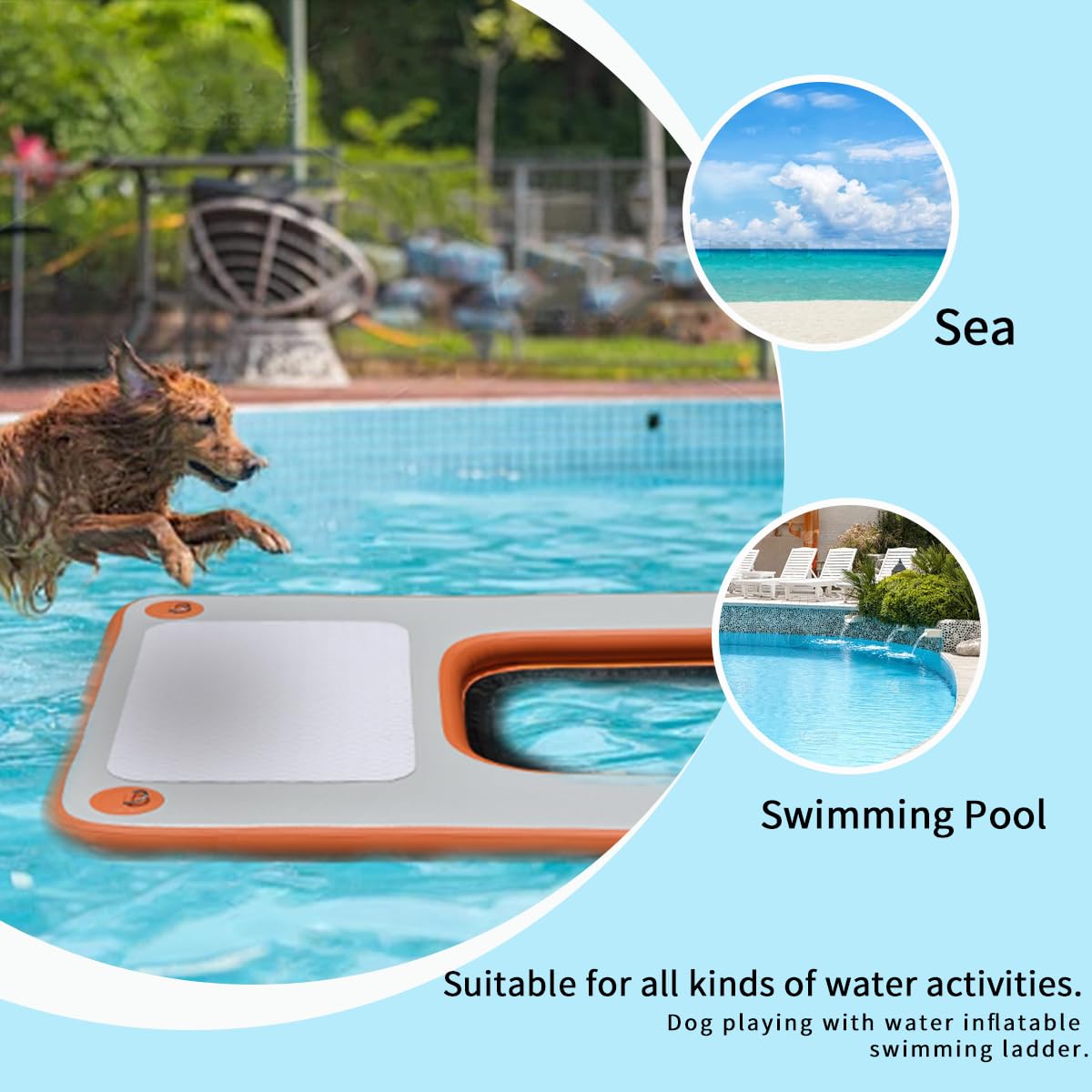 awsumtaro inflatable with foot pump eases setup.
