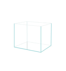 AWXZOM small nano rimless tank front view highlights ultra-clear glass for crisp betta viewing.