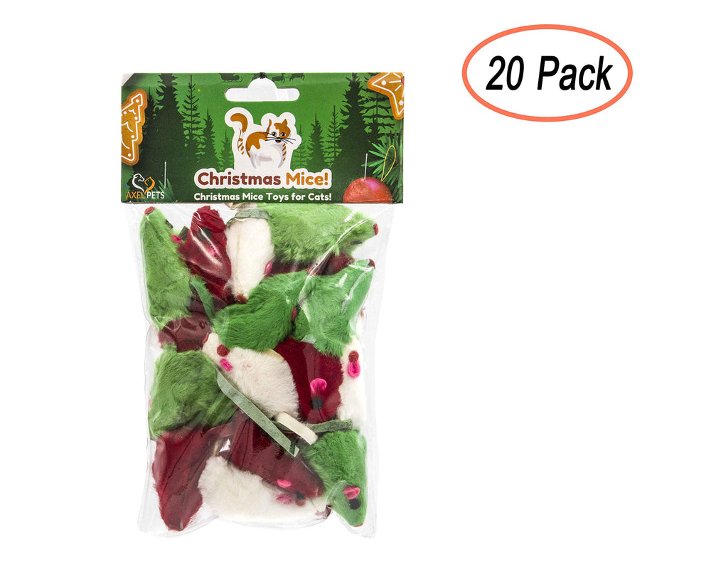 AXEL PETS durable-christmas-mice-toy-closeup shows robust construction for active cats.