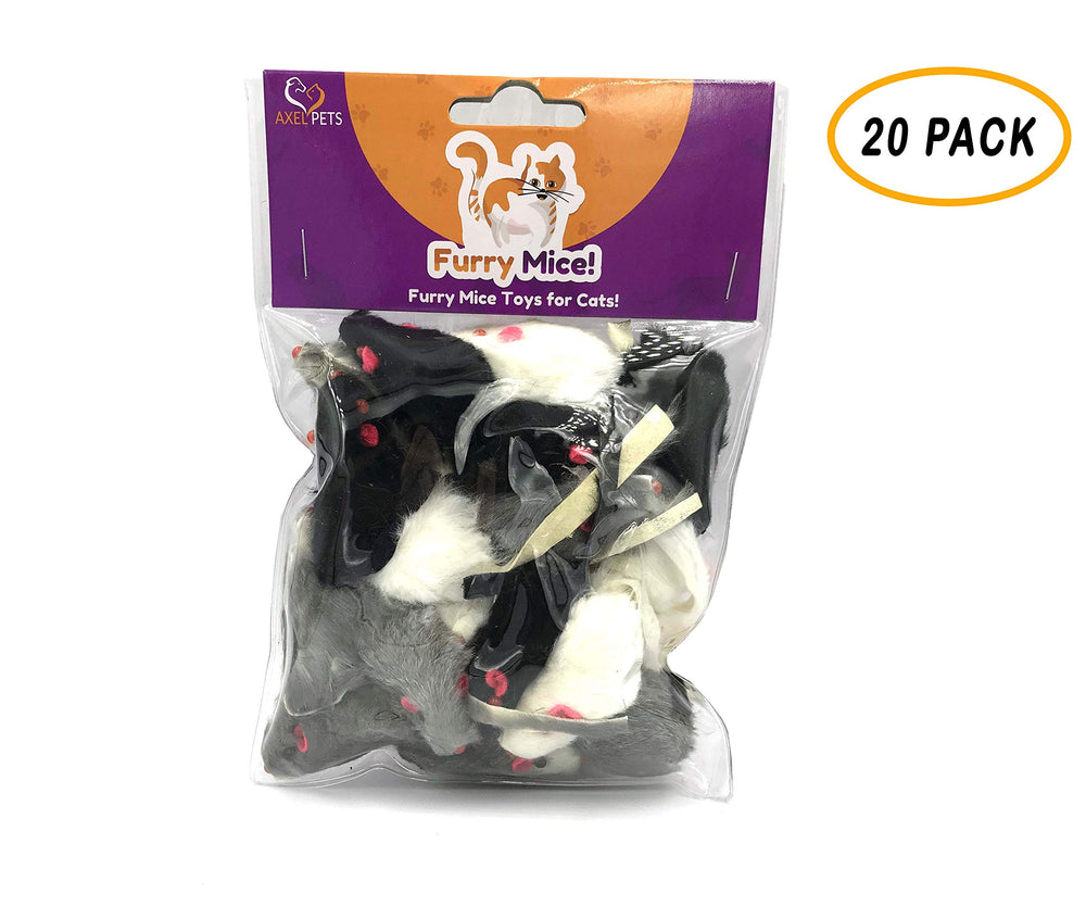 AXEL PETS interactive play mice pack demonstrates lightweight fur toys for active pets.