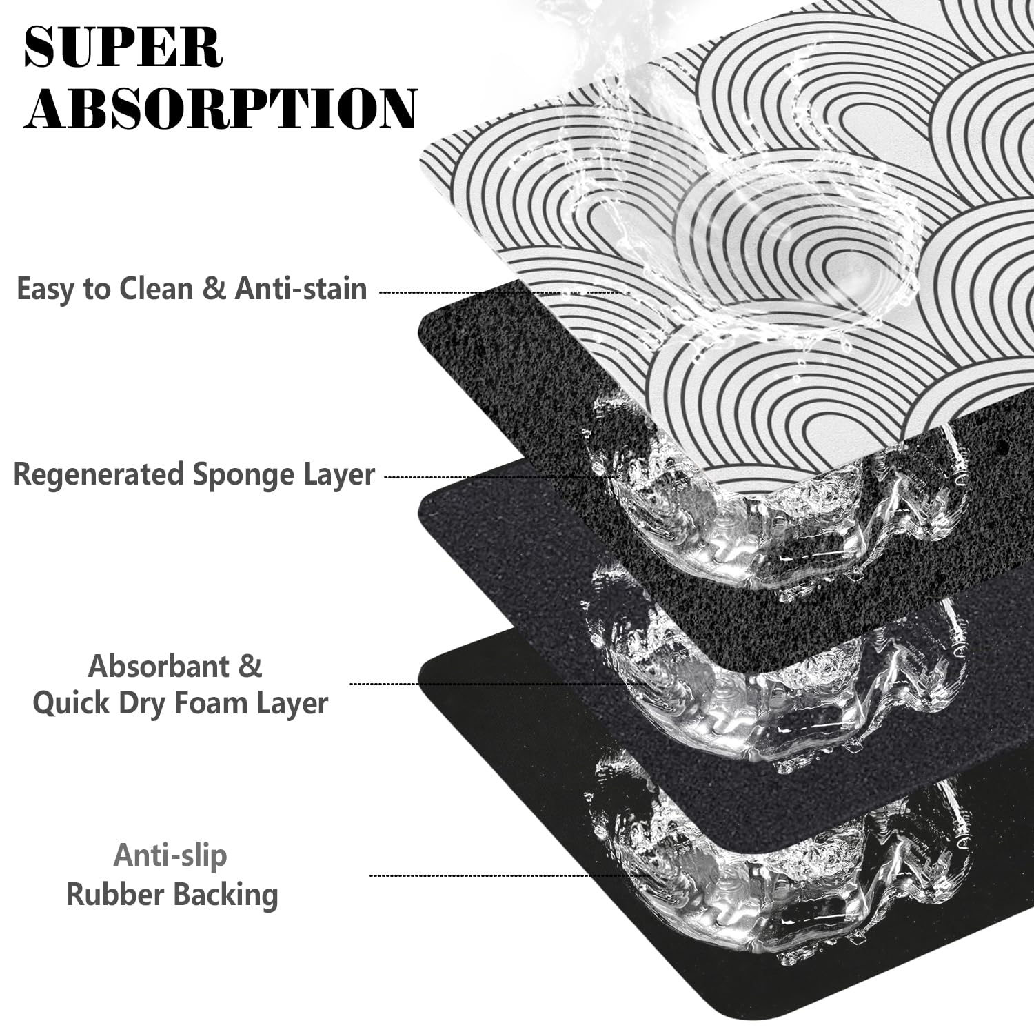 Ayiashiab multi-use-pet-mat works under bowls, dispensers, or as a resting mat.