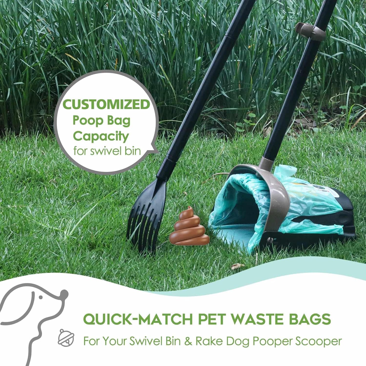 AYOTEE bags blend plant starch and recycled PE for eco-friendly waste management.