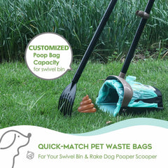 AYOTEE bags blend plant starch and recycled PE for eco-friendly waste management.