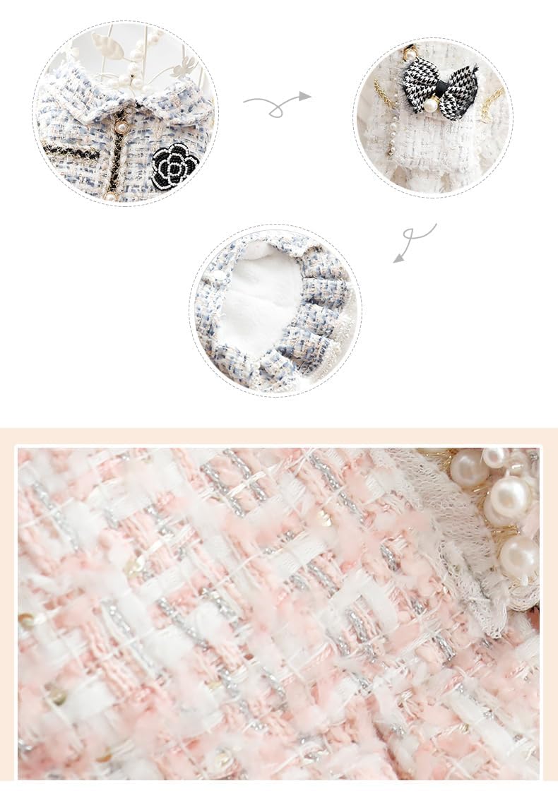 AZA dog princess dress white outfit idea for photos and events.
