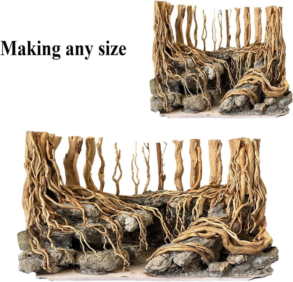 Azil driftwood root sinking-ready piece fits simple setup.