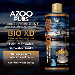 Azoo Bio XD bacteria pour illustrates immediate nitrification start.