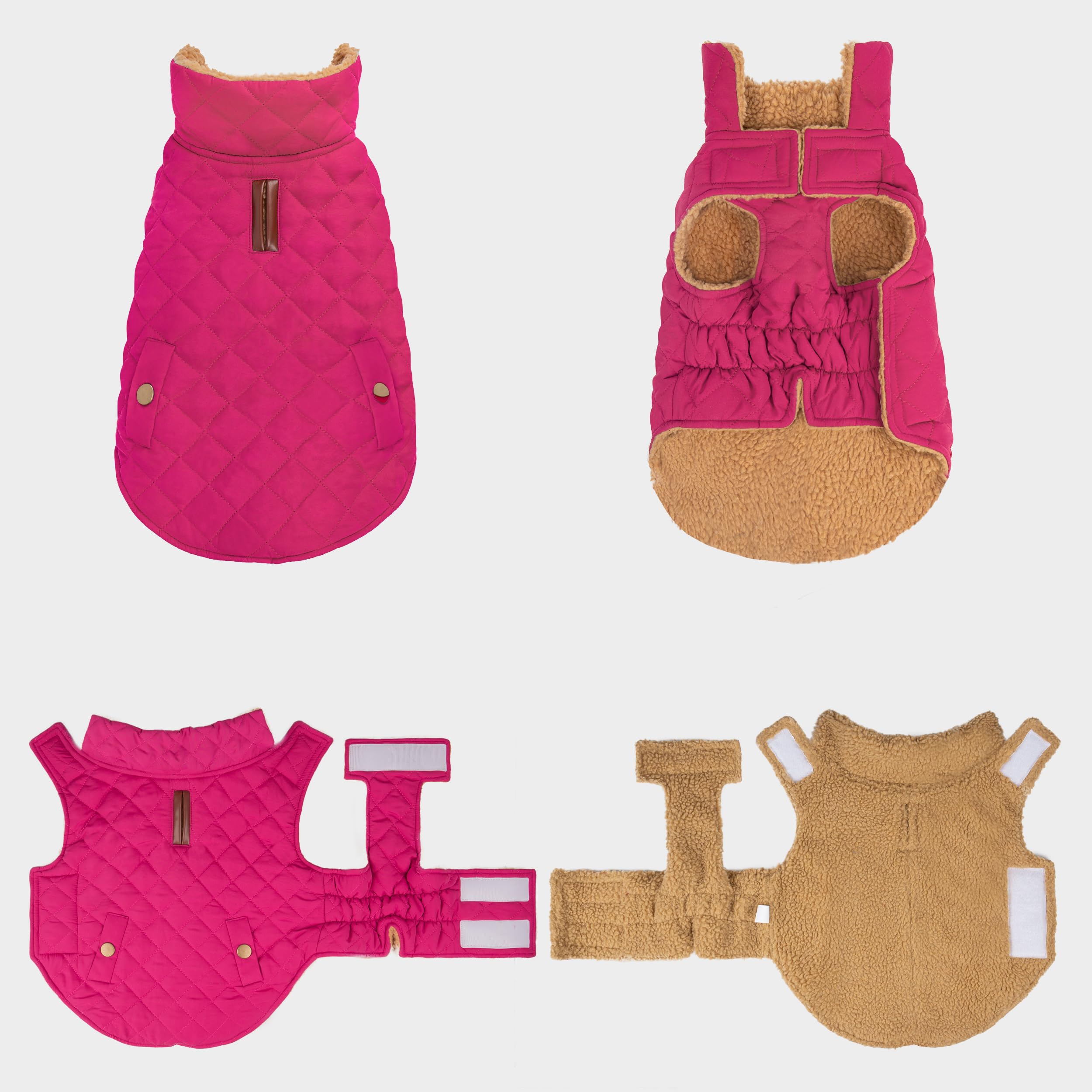 Azuza adjustable-velcro rose red 2xl fit ensures secure everyday wear